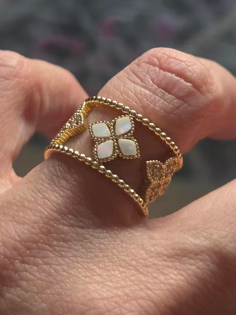Bague trèfle