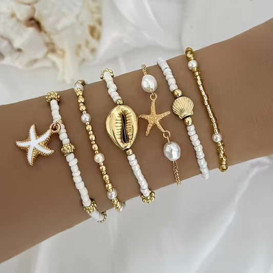 Bracelet à perles en alliage