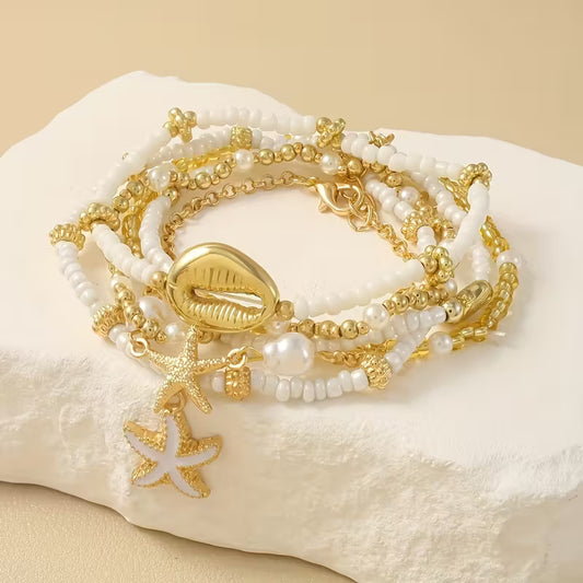Bracelet à perles en alliage