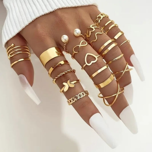 Ensemble de 25 bagues spécial été