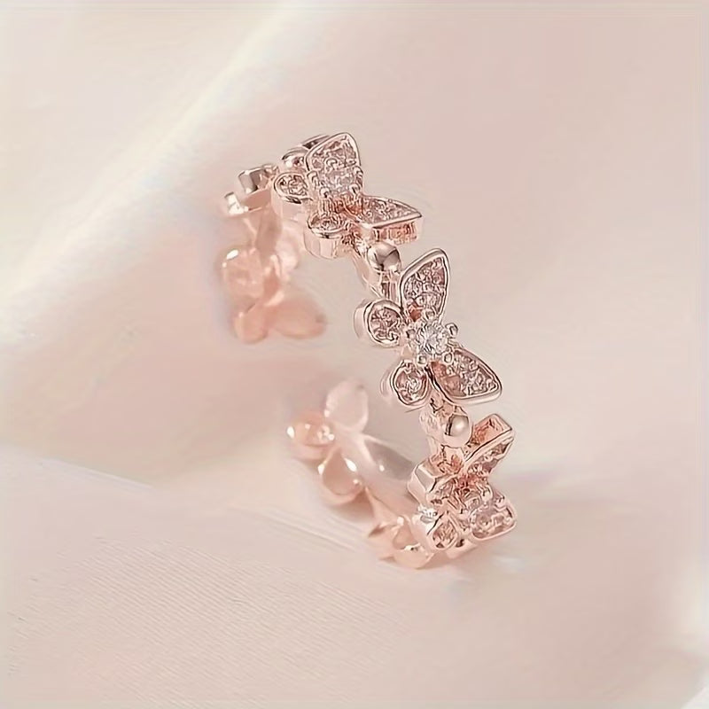Bague bohème design papillon