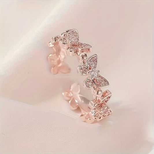 Bague bohème design papillon