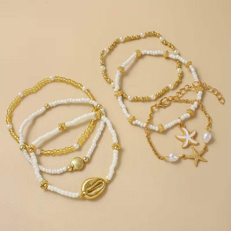 Bracelet à perles en alliage