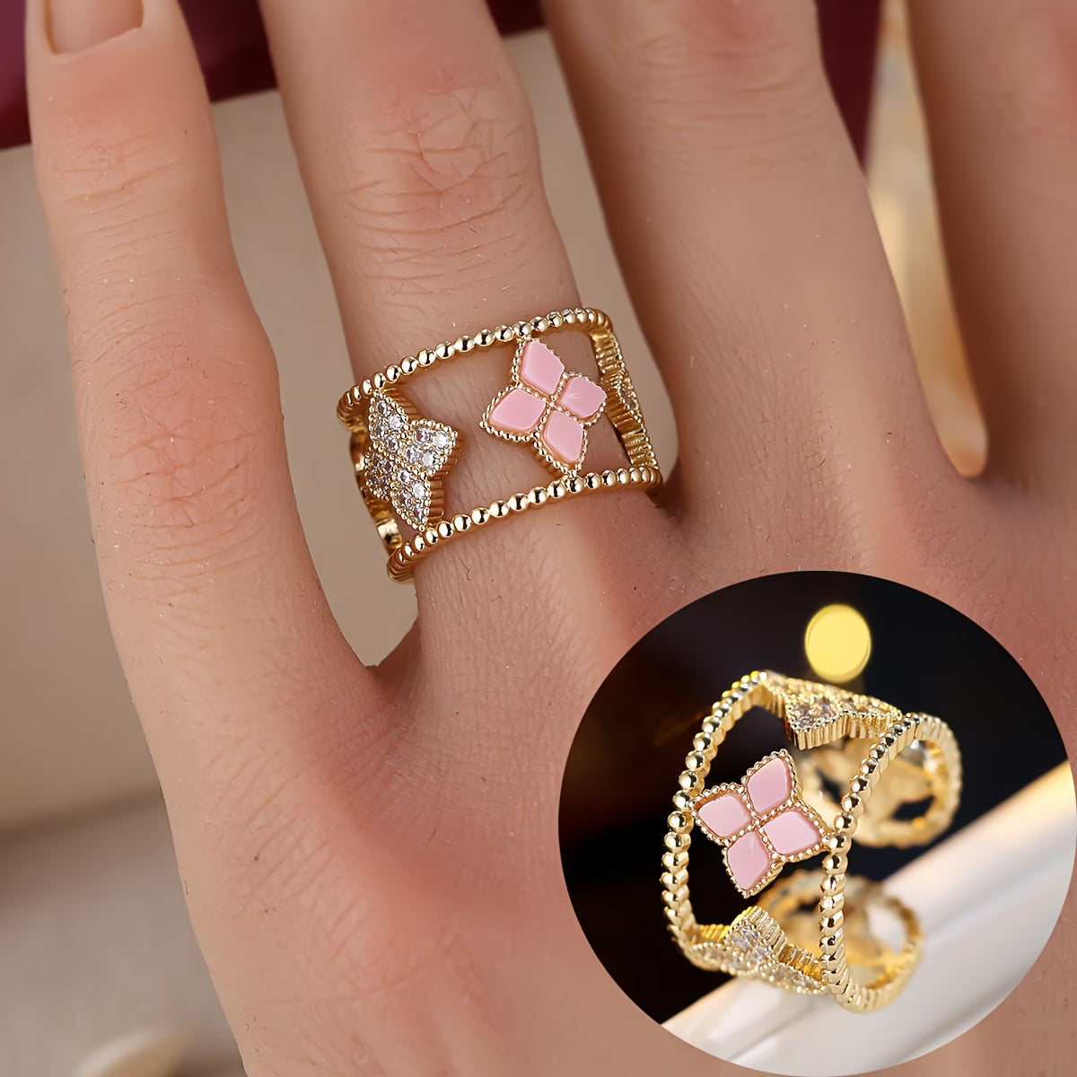 Bague trèfle